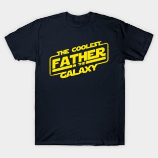 Coolest Dad Sci-fi Slogan Typography Best Dad Gift For Dads Fathers T-Shirt